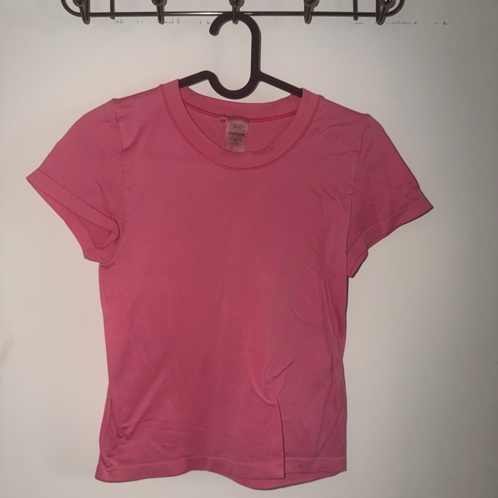 TNA Pink Short Sleeve Crew Tee